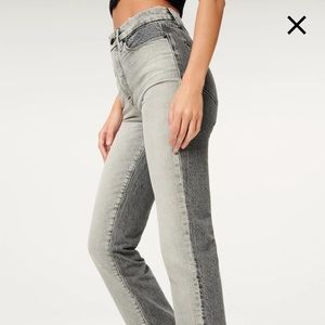 Good American Good Vintage Two-Tone Jeans